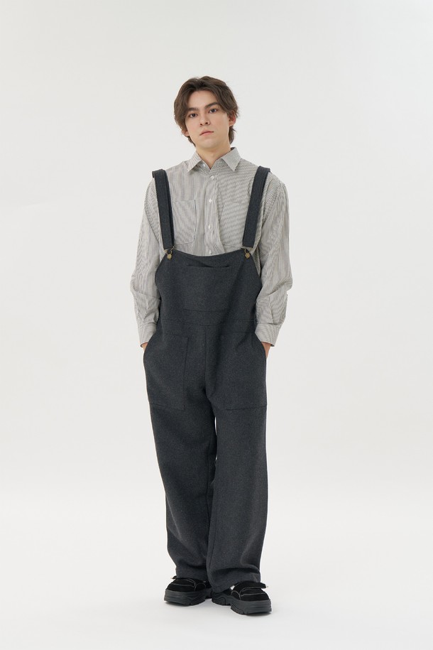 PLAN DE MAROON - 캐주얼팬츠 - [Plan de Maroon] WOOL OVERALL