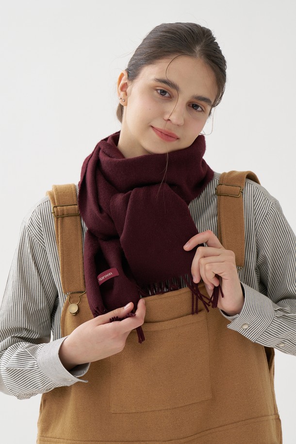 PLAN DE MAROON - 스카프/머플러 - [Plan de Maroon] MERINO WOOL MUFFLER