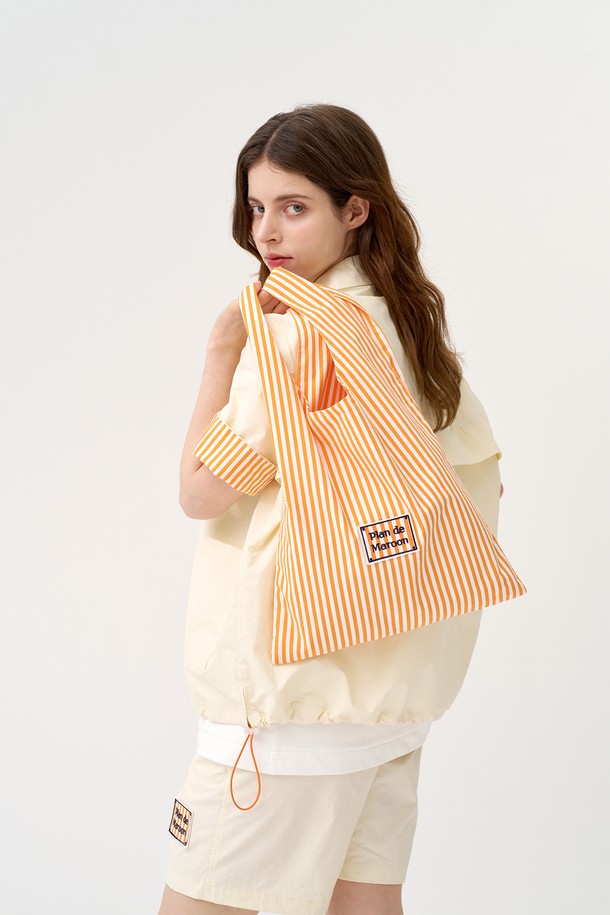 PLAN DE MAROON - 토트백 - [Plan de Maroon] STRIPE MARKET BAG