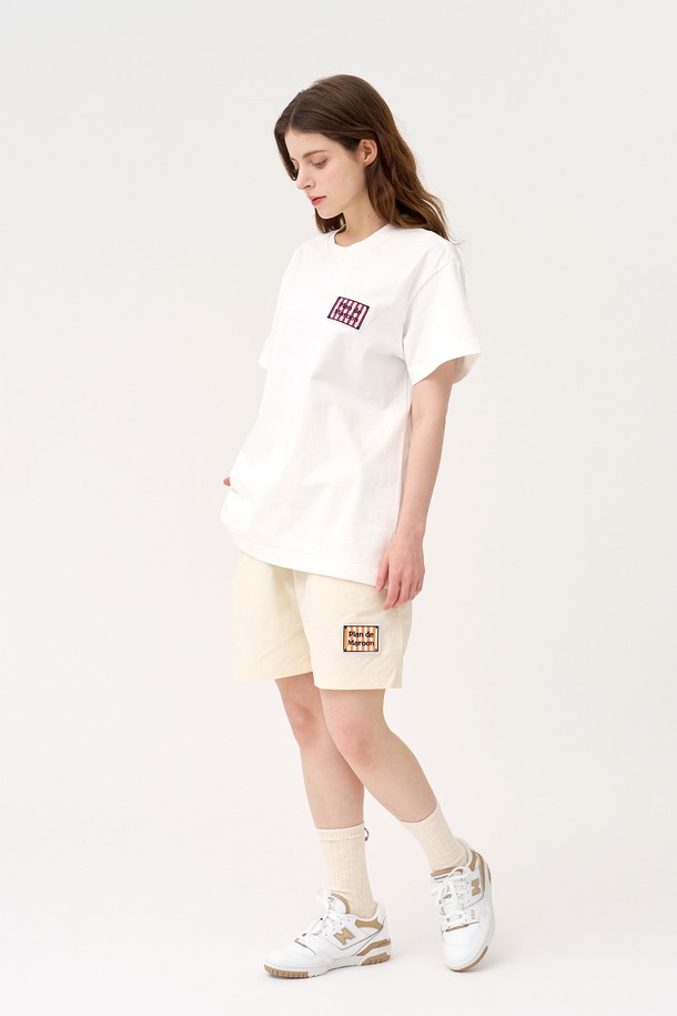 PLAN DE MAROON - 반팔티셔츠 - [Plan de Maroon] SEASON LOGO T-SHIRT