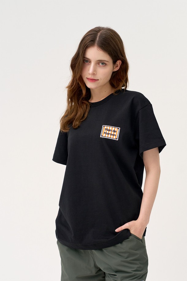 PLAN DE MAROON - 반팔티셔츠 - [Plan de Maroon] SEASON LOGO T-SHIRT