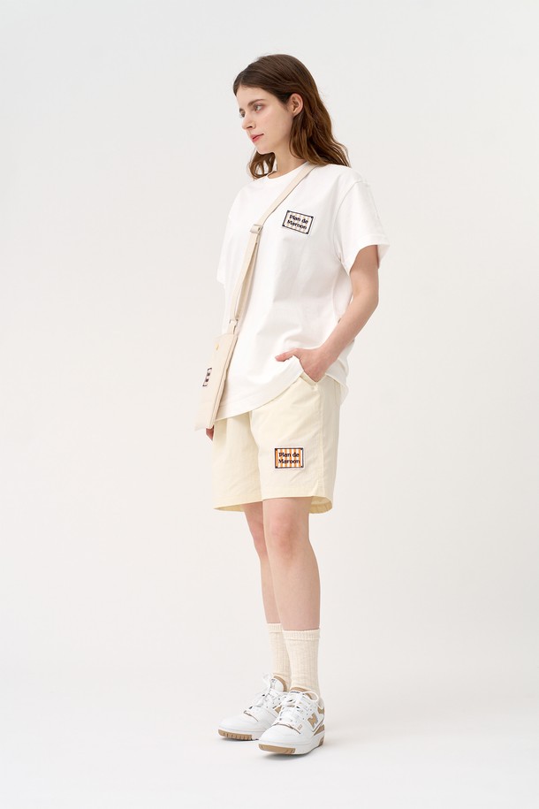 PLAN DE MAROON - 반팔티셔츠 - [Plan de Maroon] SEASON LOGO T-SHIRT