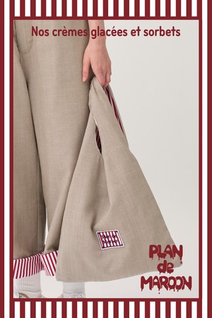 [Plan de Maroon] REVERSIBLE MARKET BAG