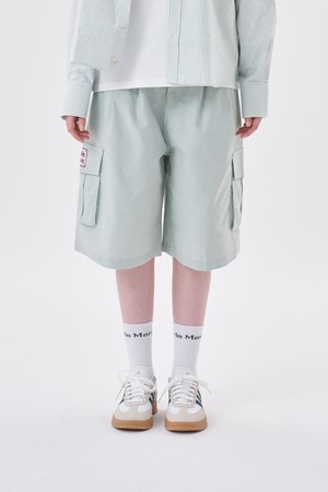 [Plan de Maroon] OXFORD CARGO HALF PANTS