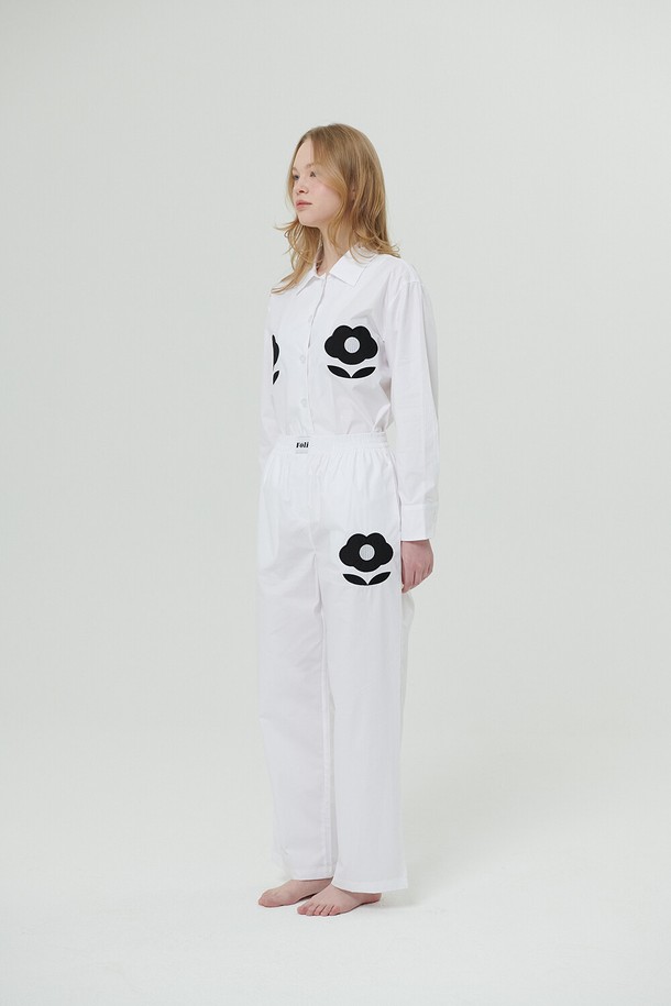 FOLI - 홈웨어 - (W) Foli Garden PJ Set (2pcs), White