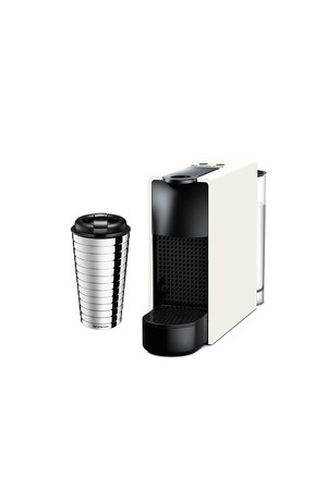 에센자 미니 C30 에스프레소 캡슐커피머신 화이트 + 트래블 머그 터치