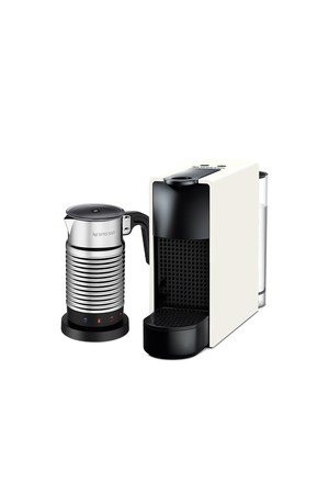 에센자 미니 C30 에스프레소 캡슐커피머신 화이트 + 에어로치노4