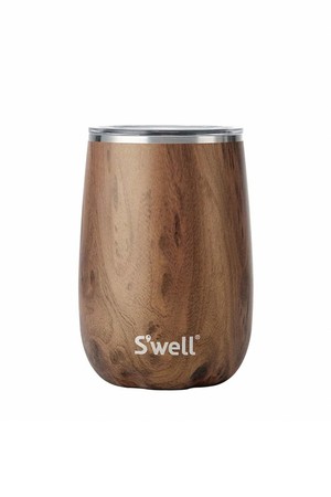 스웰 프리미엄 와인 텀블러 410ml, 티크우드