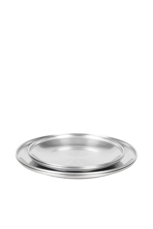 스텐 접시 세트 실버