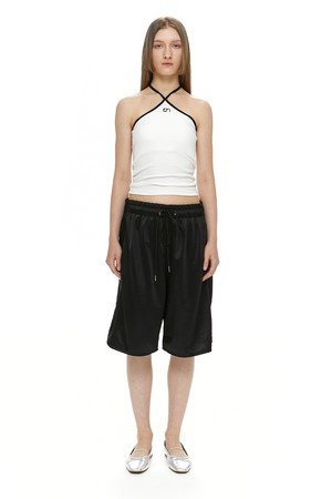 SHINING JERSEY SHORTS / BLACK