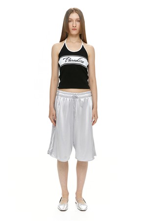 SHINING JERSEY SHORTS / SILVER