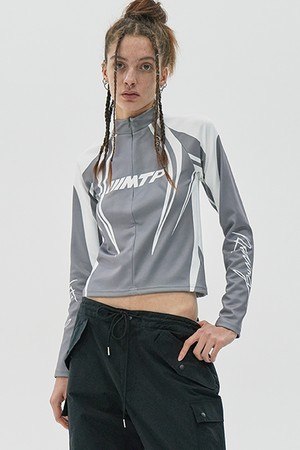 RACING HALF ZIP-UP / GRAY