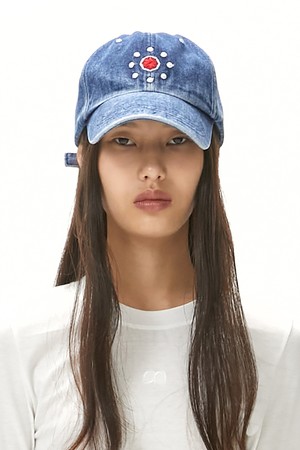 EMBROIDERY BALL CAP / BLUE DENIM