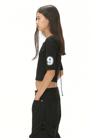 NO.9 STRING TOP / BLACK