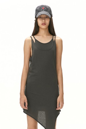 LAYERED ONE-PIECE / CHARCOAL