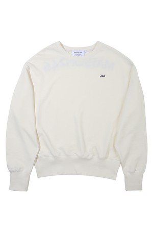 BACK LOGO SWEATSHIRT-VANILLA CREAM