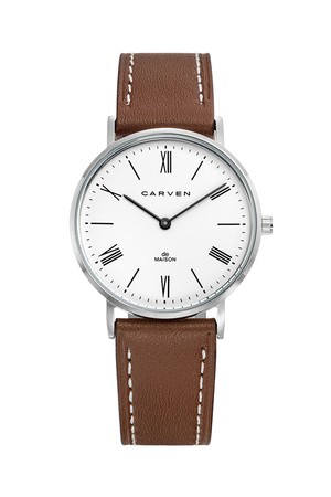 [CARVEN] 여성 가죽시계 CV645S-WH/BR