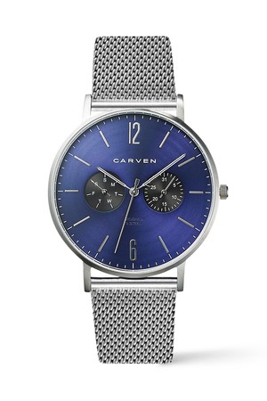 [CARVEN] 남성 메쉬시계 CV607-BU/20SV