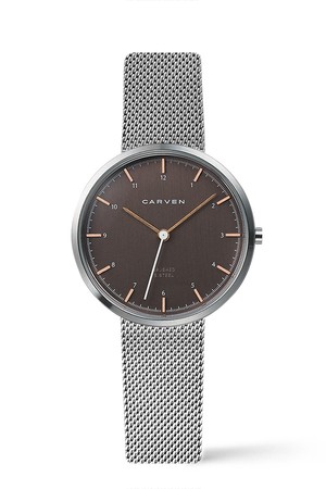 [CARVEN] 여성 메쉬시계 CV610S-BR/14SV