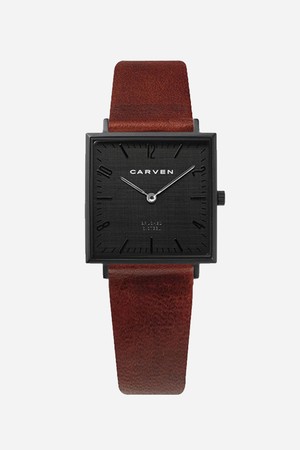 [CARVEN] 남성 가죽시계 CV603-BBK/WN