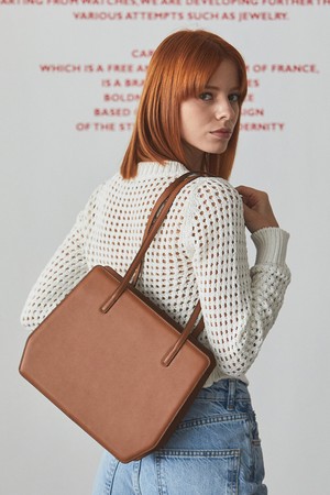 ABBA SHOULDER BAG-TAN