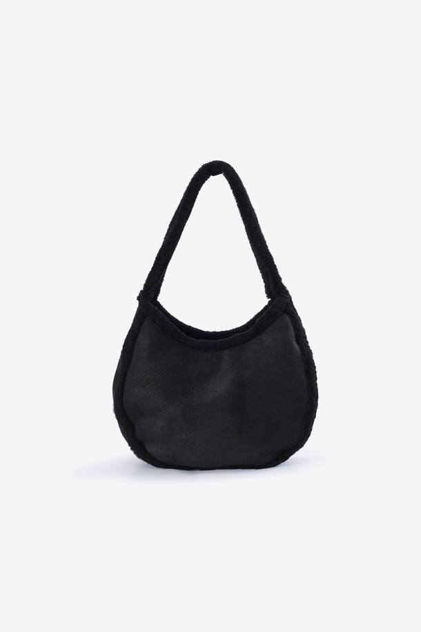 MAISON246 - 토트백 - GENUINE SHEARING HOBO BAG BLACK