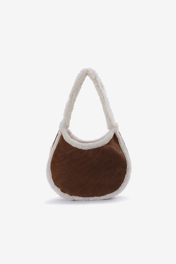 MAISON246 - 토트백 - GENUINE SHEARING HOBO BAG BROWN