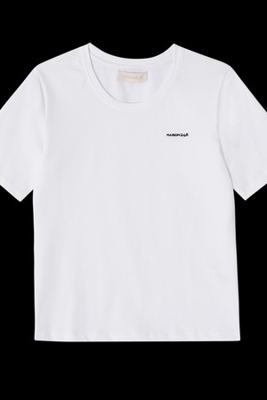 메종246 24SS BASIC LOGO EMBROIDERED T-SHIRT WHITE