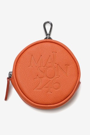 메종246 COIN WALLET POUCH - ORANGE 원형 파우치 동전지갑 오렌지