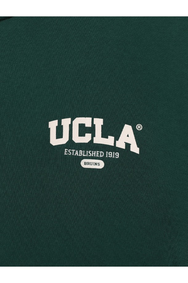 UCLA - 후디 - UCLA 스몰로고 베이직 후드 집업[DK-GREEN](UA9GD90_68)