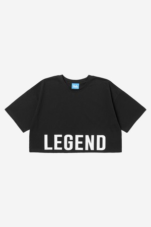 여성 UCLA 세미 크롭 티셔츠[BLACK](UA6ST64_39)