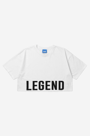 여성 UCLA 세미 크롭 티셔츠[WHITE](UA6ST64_31)