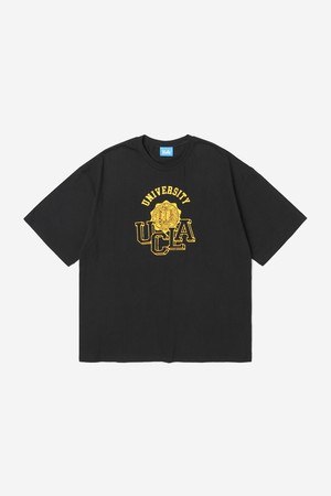 남성 라운드 박스 반팔 티셔츠[BLACK](UA6ST17_39)