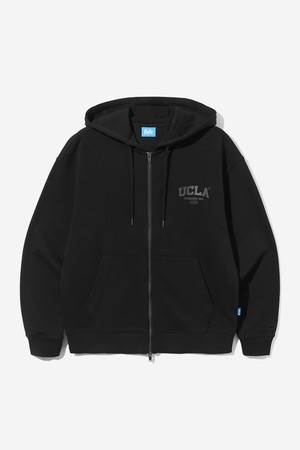 UCLA 스몰로고 베이직 후드 집업[BLACK](UA9GD90_39)