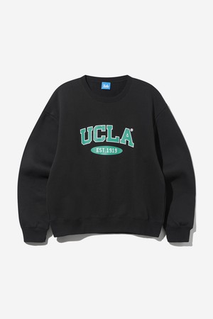 남녀공용 UCLA 로고 기모 스웨트셔츠[BLACK](UABLT4A_39)