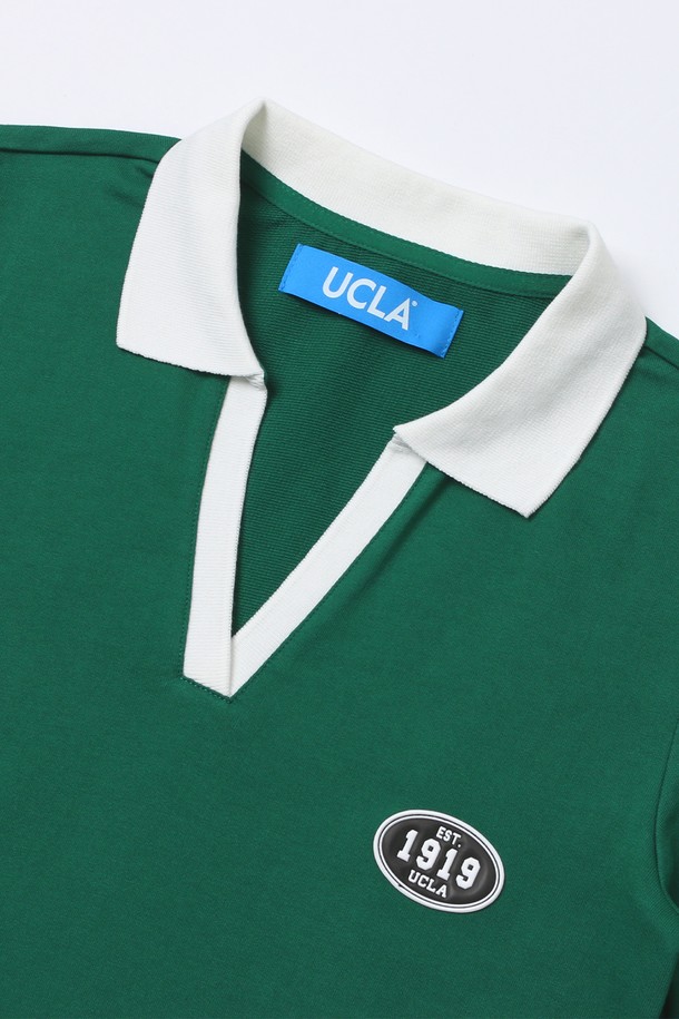 여성 1919 UCLA 오픈 카라 원피스[GREEN](UB9OP50_66)는 캐주얼, 스포티 무드를 연출하는 오픈 카라 원피스입니다. 부드러운 면 소재로 제작되어 편안한 착용감을 선사하며, 봄, 여름 시즌에 적합합니다. 7부 소매 기장에 얇은 두께감으로 시원하게 입을 수 있으며, UCLA 로고와 화이트 배색이 포인트입니다. 레귤러핏으로 제작되어 활동성을 높였으며, 봄 소풍룩에 제격입니다.
