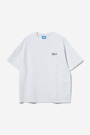 남녀공용 분또 라운드 반팔 티셔츠[L-M-GREY](UBRST82_12)