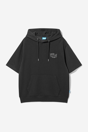 남녀공용 쿠션지 반팔 후디[BLACK](UB3ST97_39)