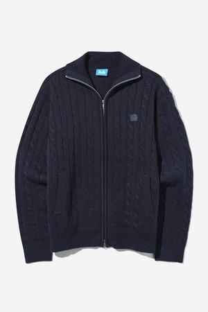 남녀공용 케이블 터틀넥 스웨터 집업[NAVY](UABGD84_45)