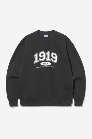 남녀공용 1919 로고 프린트 스웨트셔츠[BLACK](UB3LT87_39)