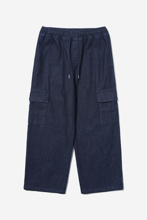 남녀공용 풀밴딩 와이드 카고 데님 팬츠[DK-INDIGO](UB3DP84_07)