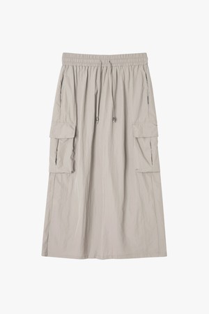 여성 우븐 셋업 밴딩 카고 스커트(HB5SR52)