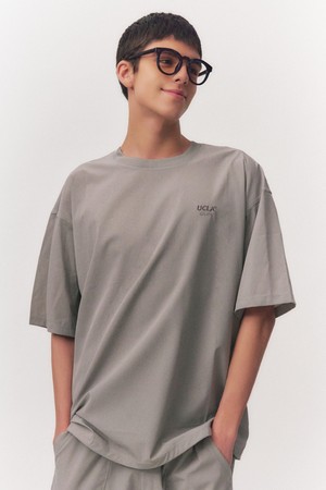 남녀공용 나일론 스판 우븐 티셔츠[LT-GREY](UB3ST95_34)