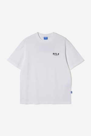 남녀공용 레귤러핏 뉴 타이포그래픽 반팔 티셔츠[O-WHITE](UB3ST85_33)