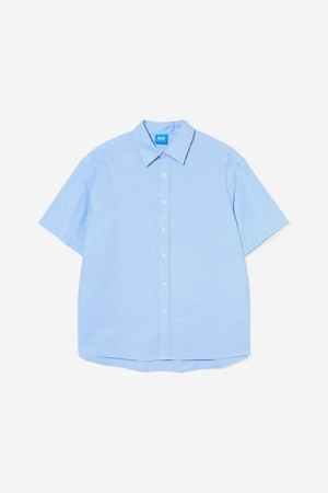 옥스포드 오버핏 반팔 셔츠[LT-BLUE](UB4SS80_42)