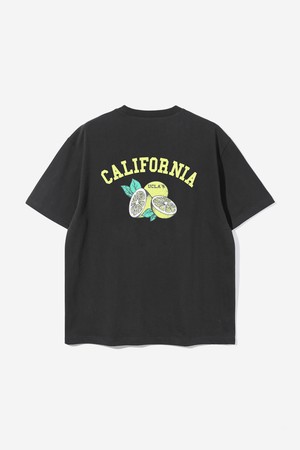 남녀공용 캘리포니아 데이즈 반팔 티셔츠[BLACK](UB7STA3_39)