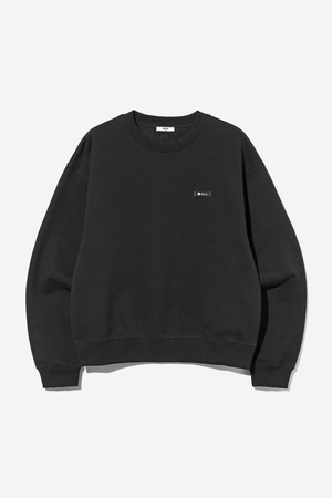 남녀공용 데일리 스몰로고 스웻셔츠[BLACK](UB9LT29_39)