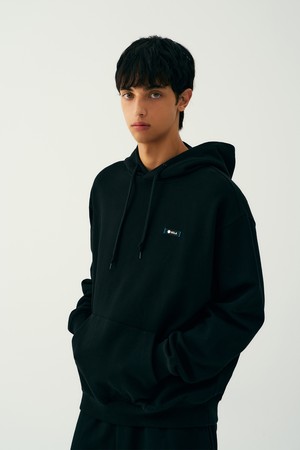 남녀공용 데일리 스몰로고 후디[BLACK](UB9LT38_39)