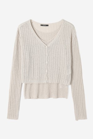 여성 니트 앙상블 세트(HB8GDA1)