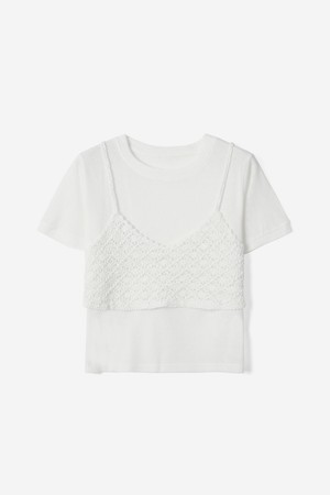 여성 뷔스띠에 티셔츠 SET(HB6STA5)